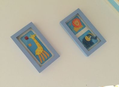 Nursery framed felt pictures