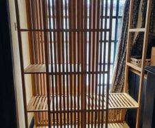 Two IKEA NORDKISA Bamboo Wardrobes Sliding Door  Great Condition