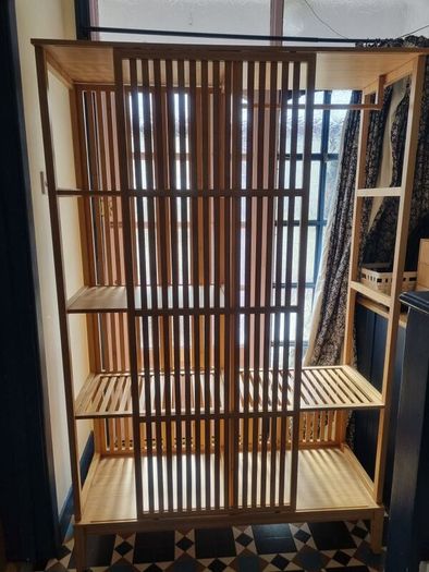 Two IKEA NORDKISA Bamboo Wardrobes Sliding Door  Great Condition