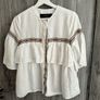 Zara Blouse - Medium - 100% Linen Image 2
