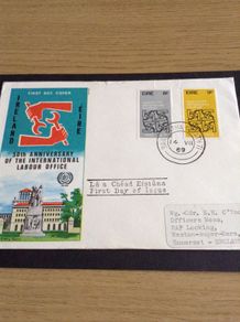 1969 First Day Covers Gandhi, Europa, Human Rights