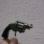 Vintage Miniature Toy Diecast Metal & Plastic Revolver Pistol Image 2