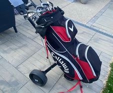 Callaway golf clubs and trolley