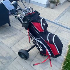 Callaway golf clubs and trolley