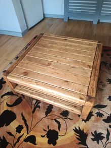 Handmade Solid Reclaimed Wood Coffee Table