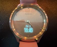 Garmin Vivomove 3S hybrid smartwatch/ activity tracker in pink