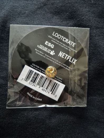 Black Mirror T-shirt and Pin
