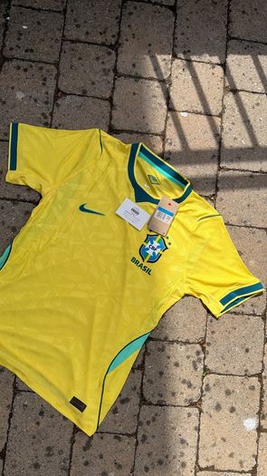 Nike Brazil yellow football shirt