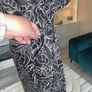 Ladies Short-sleeved Black and White Wrap Shirt Dress from Mango Image 5