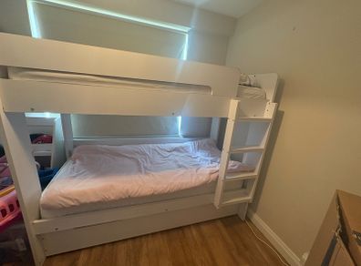 bunk beds with underbed