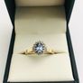 Vintage Tanzanite & Diamond Cluster Ring Image 2