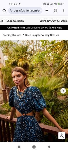 cut out print dress