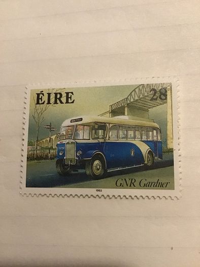 1993 GNR Gardner Bus Mint 28c stamp