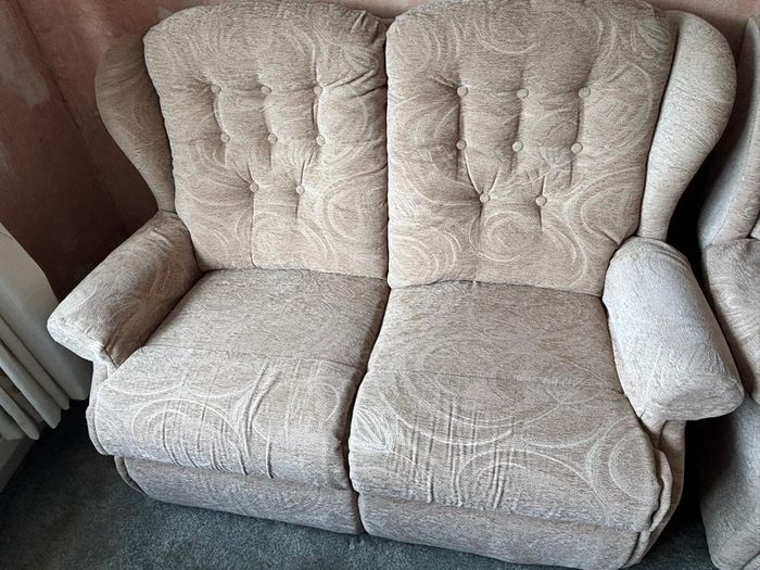 Double sofa and 2 arm chairs