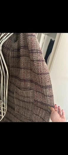 Authentic Valentino Miss V merino wool elegant mid length coat