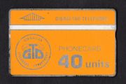 1990 Gibraltar 40 unit Gibraltar Telephone Department (Landis &amp; Gyr (Optical)) Phonecard