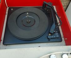 record player up for parts or repairs