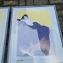 Vintage 80s pair of Patrick Nagal framed prints Image 3