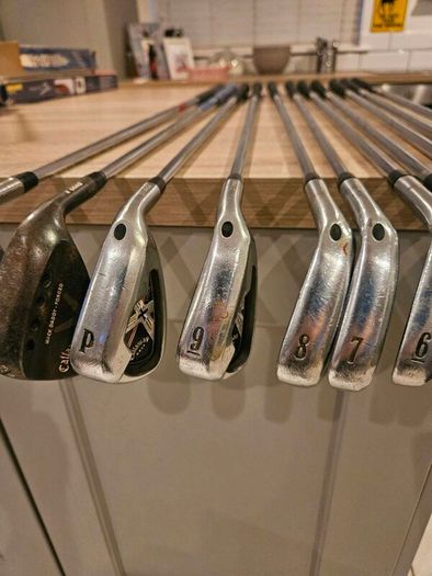 Set of golf clubs