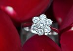 Vintage 1950/60s Diamond Daisy Flower Ring - 18ct & Platinum
