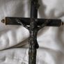 possibly ebony wood vintage/antique crucifix Image 6
