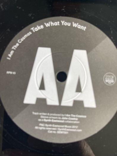 I am the cosmos Take what you want picture sleeve vinyl record single in vg+ condition