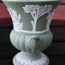 Wedgwood Jasperware Sage Green "Maidens" Urn Vase Image 6