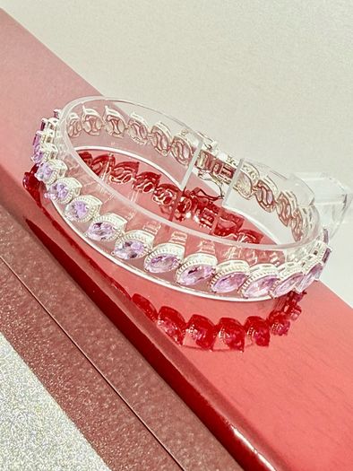 Moroccan Amethyst Cluster Bracelet