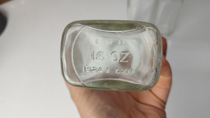 330 - Set of 3 Vintage Clear Glass Collectible Decorative Bottles