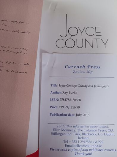 Joyce County/ Galway & James Joyce/ Ray Burke/2016