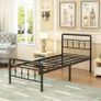 3ft Single Bed Frame with Victorian Headboard and Footboard Image 5