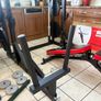 Without Doubt Best Gym Weightlifting Set Up, Power Squat Rack, Bench, Olympic Weights, Bars, Tri Dip!!! Image 9