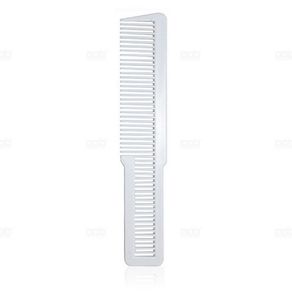 Barber / Hairdressing Flat Top Comb Stylist Hair Fade Comb Hairdressing Clipping Comb - White