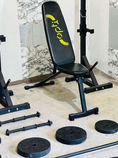 Adjustable Rack Bench Weights Barbell Dumbbells