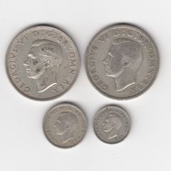 1/2 Troy Once(15.55 grams approx) of G.B. 50% (31.1 grams approx) silver coins (no.G4)