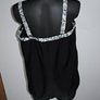Beach to Beach Black tankini set removable straps  size UK22 EU50 Postage included Image 3
