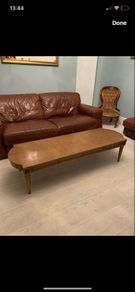 Large Antique Walnut Coffee Table
