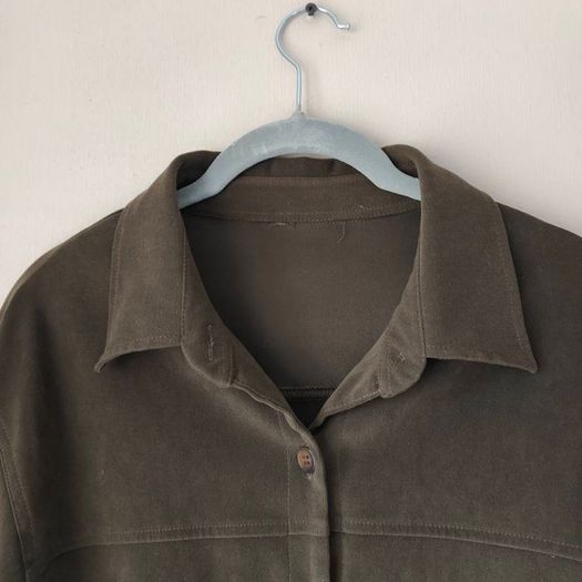 Women's Khaki Suede Shirt/jacket, Size M