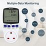 Dual Tariffs Electricity Usage Monitor Power Meter Energy UK Plug with Backlight, Maxcio Upgrade Watt Meter Power Consumption Analyzer, Voltage Amps Wattage KWH Energy Saving Meter Outlet Socket 2P Image 7