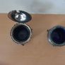 2 x small silver salt bowls Image 5