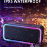 RGB Lights Bluetooth Speaker, 10W Small Portable Wireless Bluetooth Speaker w/HD Stereo, IPX5 Waterproof, 18H Playtime, Mic, TF Card, Mini Speakers for Home Garden Party Camping Travel (FREE POSTAGE) Image 4