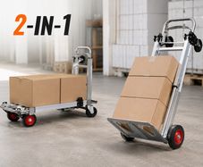 Aluminum Hand Truck 2 in 1 Heavy Duty Folding Dolly Cart 181kg Capacity