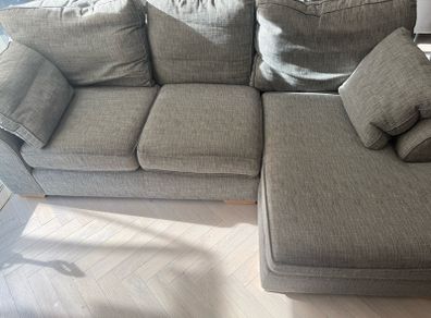 NEXT Stamford Grey Boucle Weave Sofa & Armchair