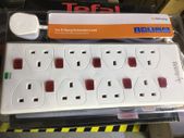 8 Gang Surge Socket Bank Extension Lead