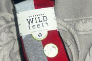 Sockshop breathable support soft wild feet bamboo crew socks 3 pairs set