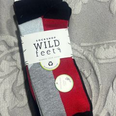 Sockshop breathable support soft wild feet bamboo crew socks 3 pairs set