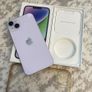 iPhone 14 Plus sim free 128GB purple mint condition with box Image 3