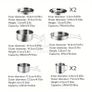 8 pieces camping cookware set. Compact and lightweight Image 2