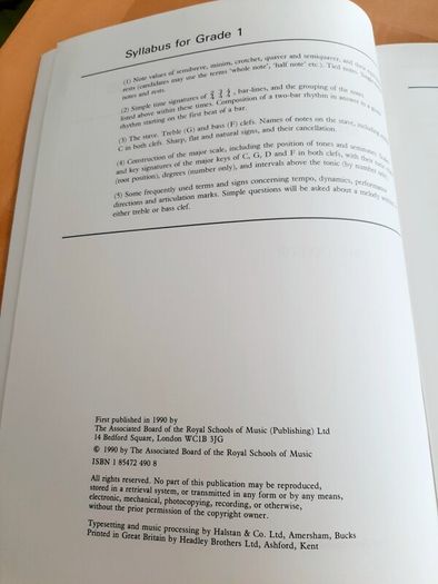 RSM Grade 1 Music Theory Practice