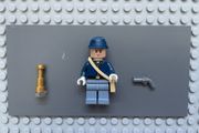 lego the Lone Ranger tlr020 Cavalry Soldier minifigure- Brown Eyebrows, Stubble